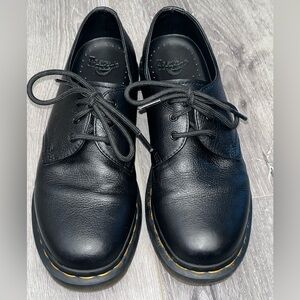 Dr Martens 1461 Women’s Size 8 Virginia Oxford Leather Shoes Black EUC